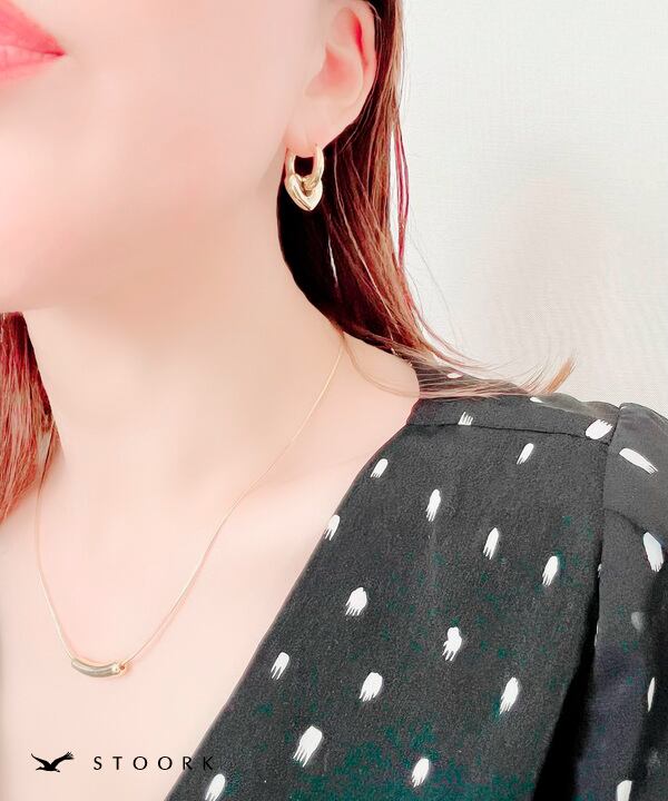 【再入荷】s925 Metal Beans Necklace