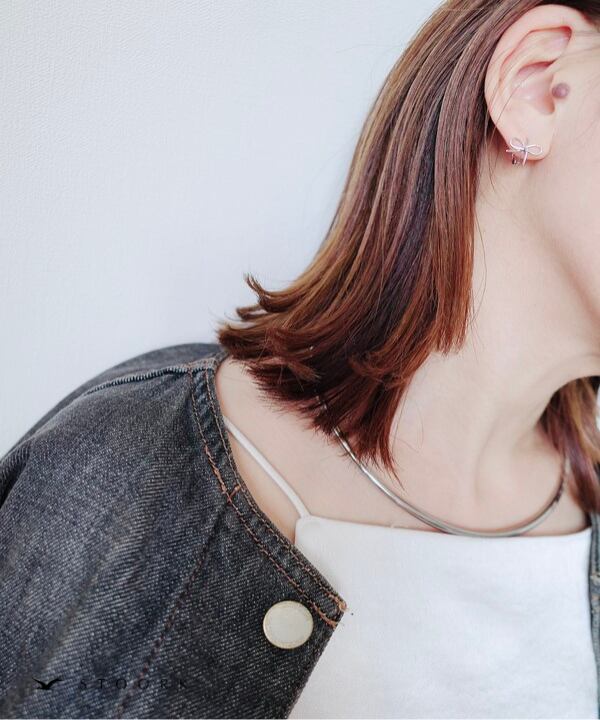 s925 Ribbon Hoop Pierce