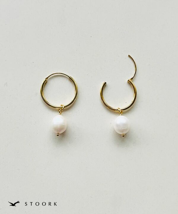 s925 Pearl Hoop Pierce