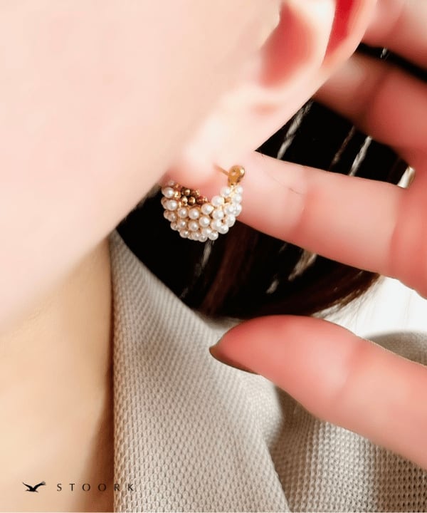 【再入荷】Basket Pearl Pierce