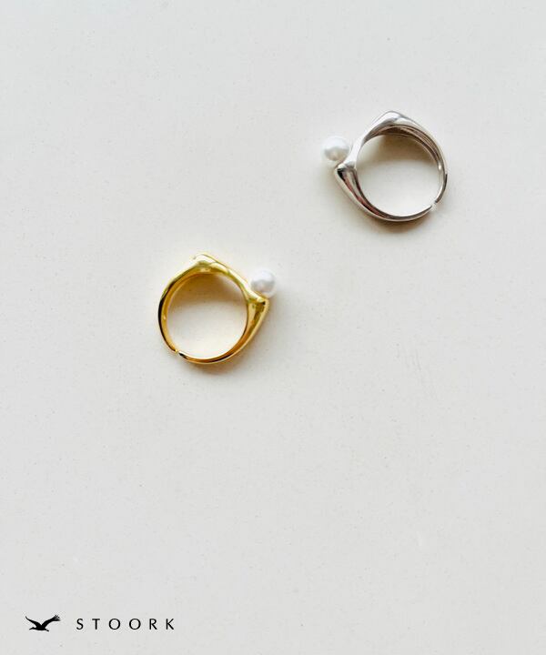 s925 Pearl Square Ring