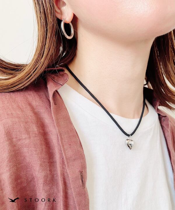 【再入荷】s925 Heart Choker