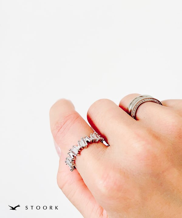 s925 Crystal Zircon Ring