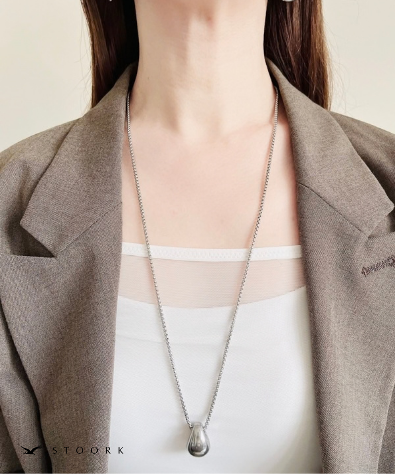 Volume Drop Long Necklace