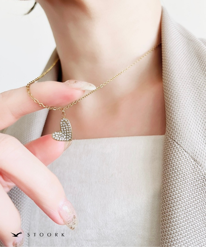Zircon Heart Necklace