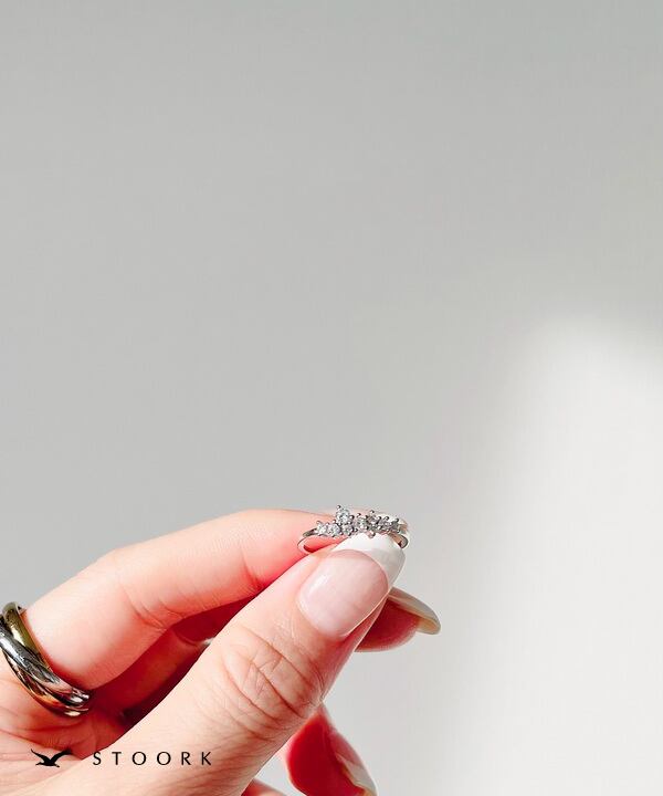 s925 Zircon Pinkie Ring