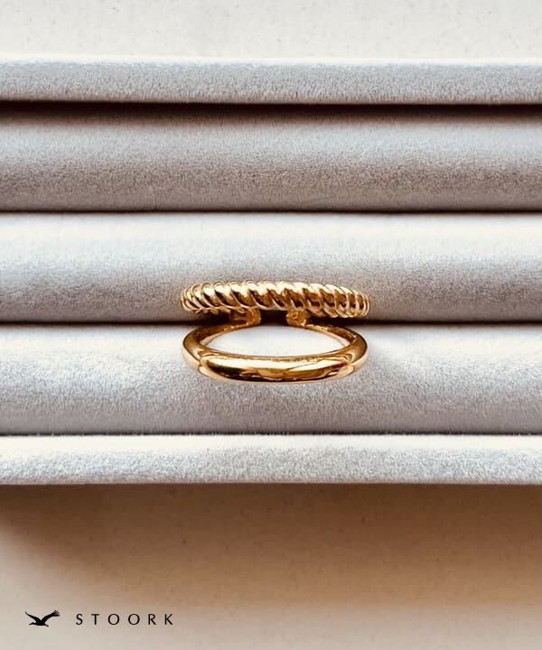 【再入荷】316L Dot Double Ring