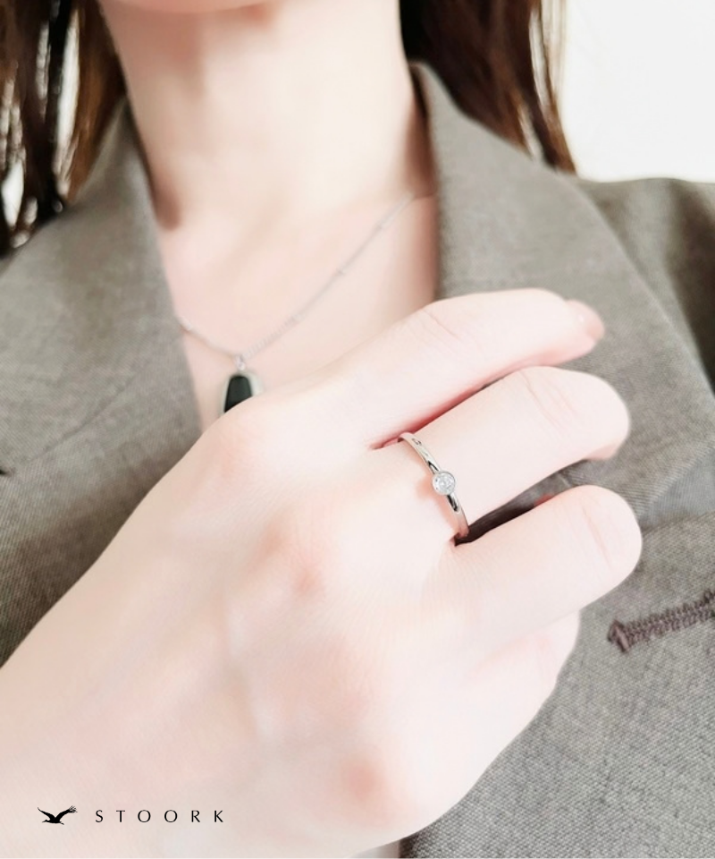 Solitaire Zircon Ring