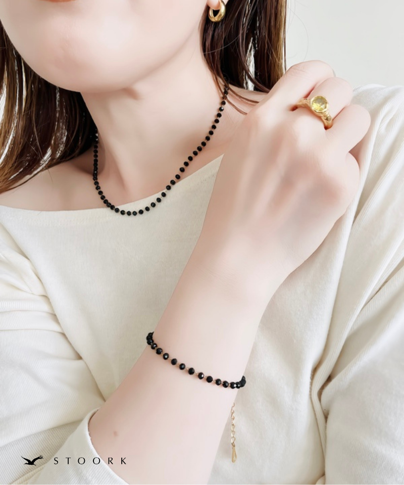 Tiny Black Beads Bracelet