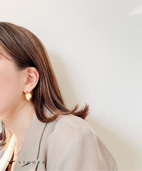 【再入荷】316L Volume Metal Curve Pierce