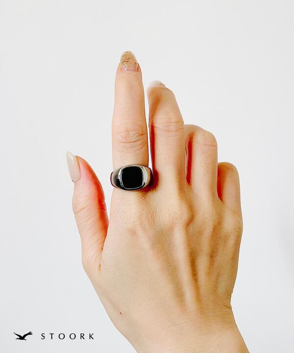 【再入荷】Square Stone Ring