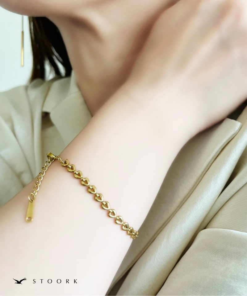 Heart Link Chain Bracelet