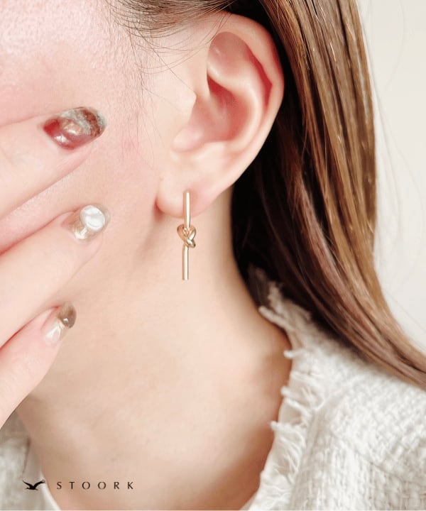 Knot Long Pierce | 金属アレルギー対応アクセサリー通販ショップ