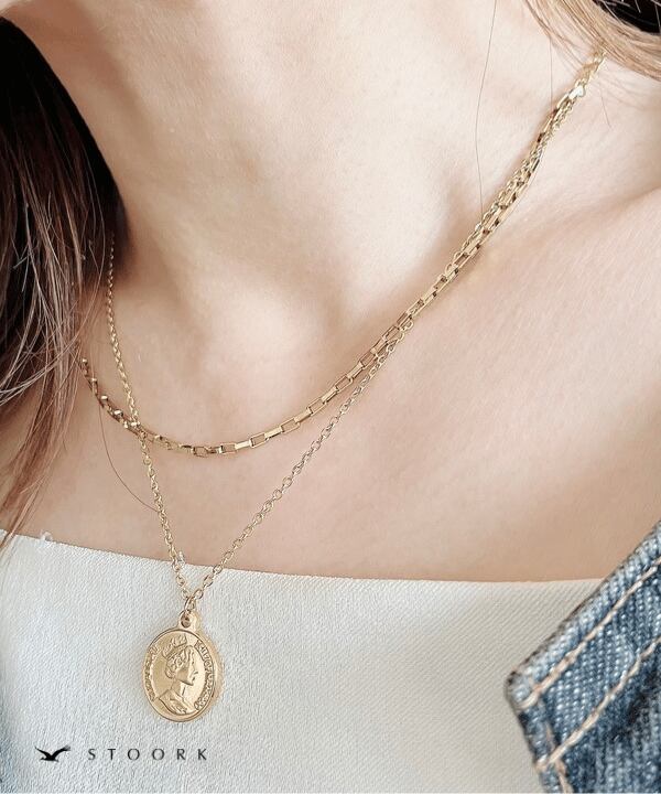 【再入荷】Coin Double Necklace
