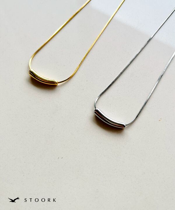 【再入荷】s925 Metal Beans Necklace