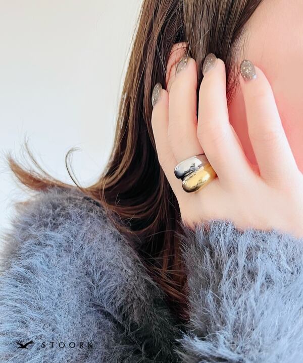 【再入荷】316L Volume Double Ring
