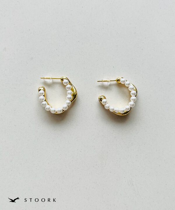 s925 Pearl Zirconia Pierce