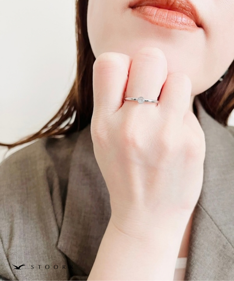 Solitaire Zircon Ring