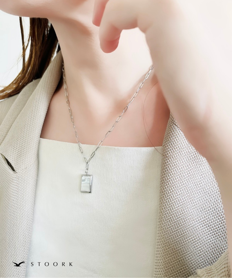 Square Shell Necklace
