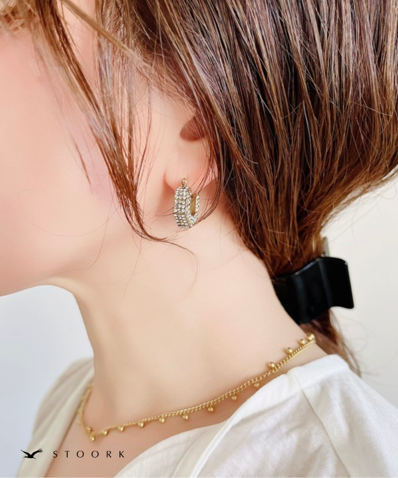 Glitz Hexagon Hoop Pierce