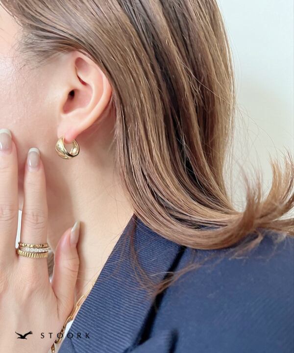 【再入荷】s925 Hoop Pierce_M