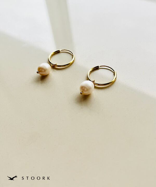 s925 Pearl Hoop Pierce