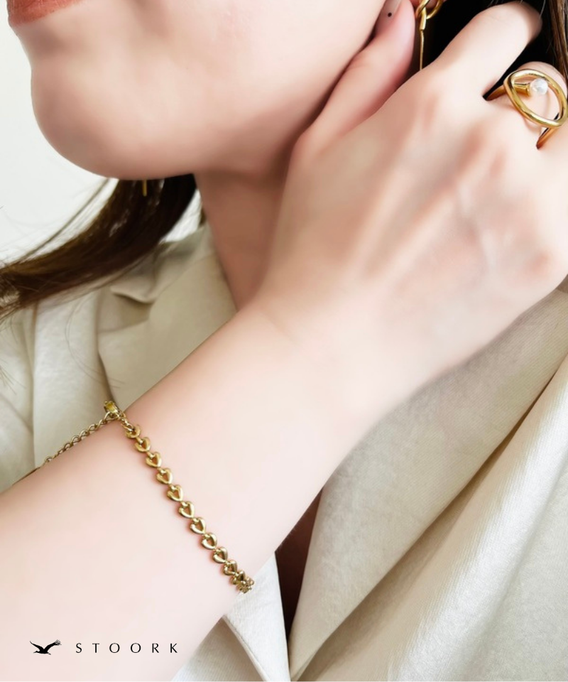 Heart Link Chain Bracelet