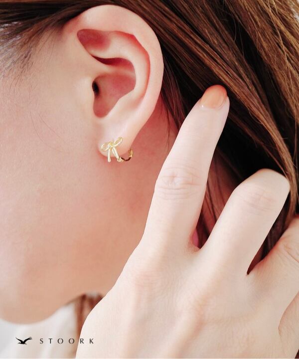 s925 Ribbon Hoop Pierce