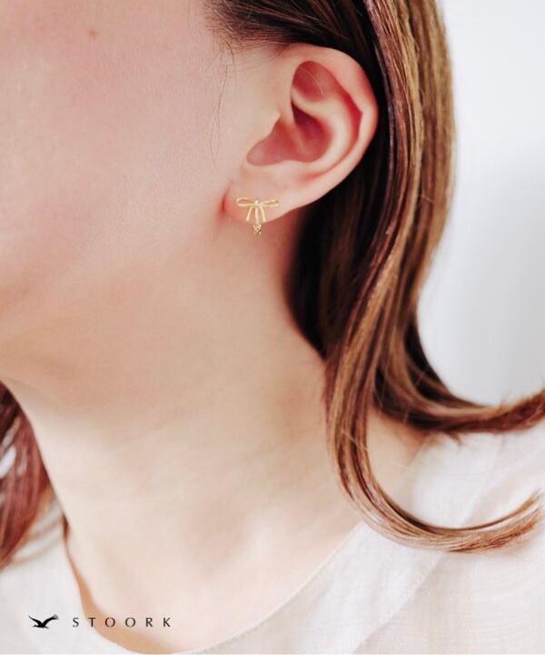s925 Ribbon Hoop Pierce