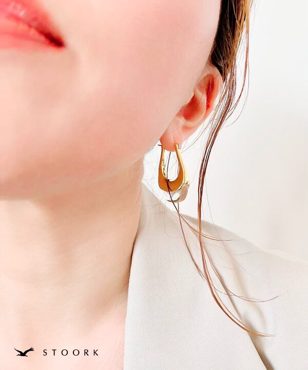 【再入荷】s925 Clear Metal Pierce