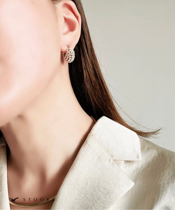 【再入荷】Basket Pearl Pierce