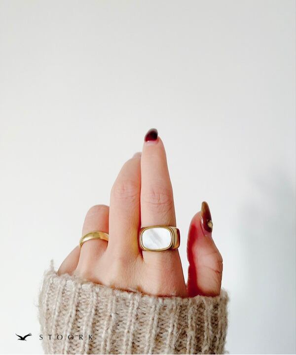 【再入荷】Square Top Ring