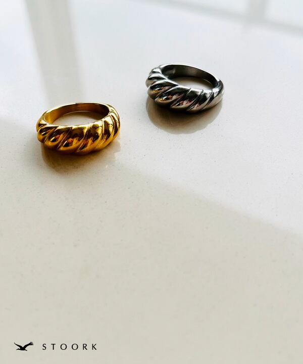 【再入荷】316L Croissant Ring