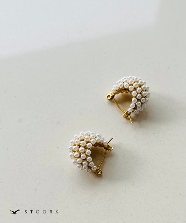 【再入荷】Basket Pearl Pierce