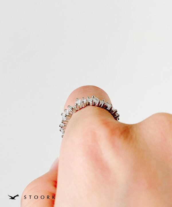 s925 Crystal Zircon Ring