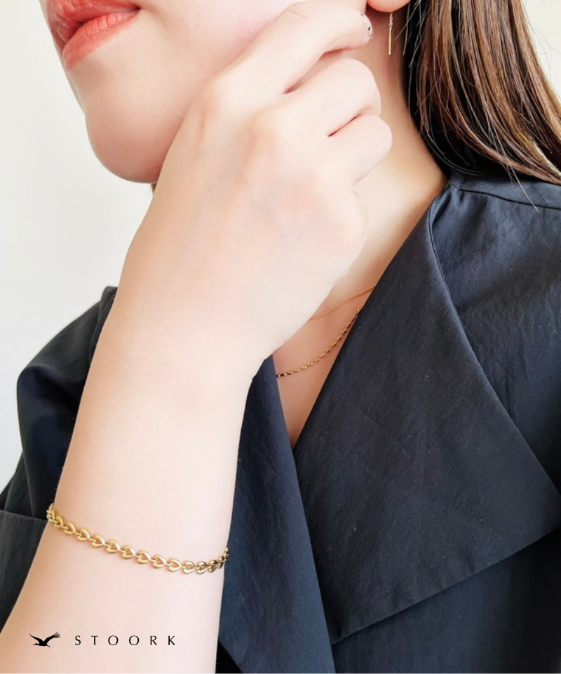 Heart Link Chain Bracelet