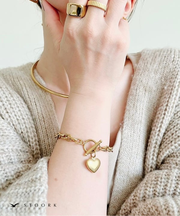 【再入荷】Heart Chain Bracelet
