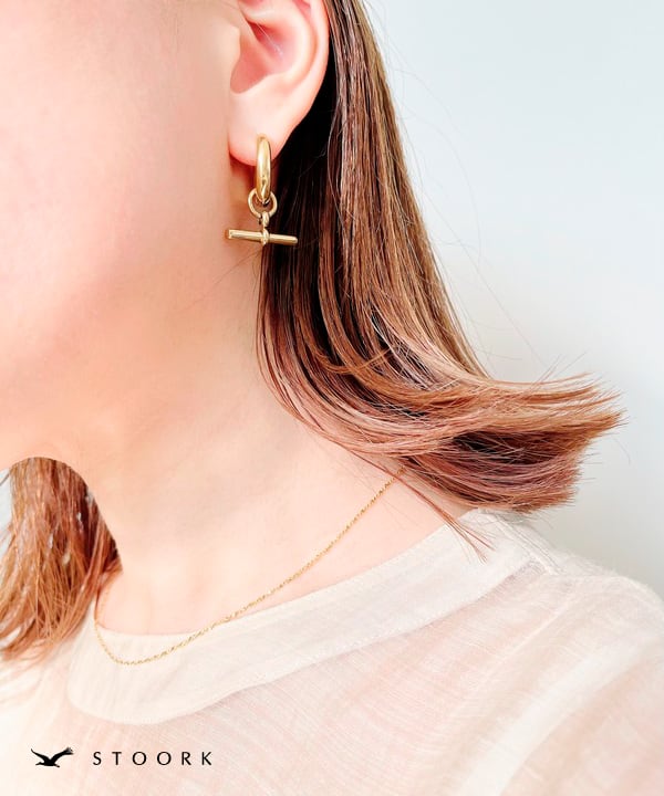 Rod Hoop Pierce | 金属アレルギー対応アクセサリー通販ショップstoork(ストーク)