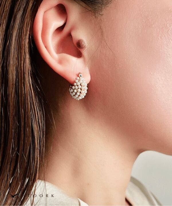 【再入荷】Basket Pearl Pierce