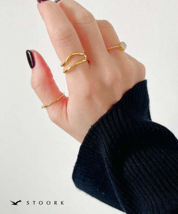 【再入荷】s925 Double Line Ring