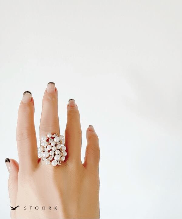 【再入荷】Volume Pearl Ring