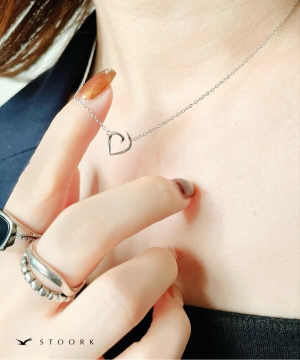 s925 Torsion Heart Necklace
