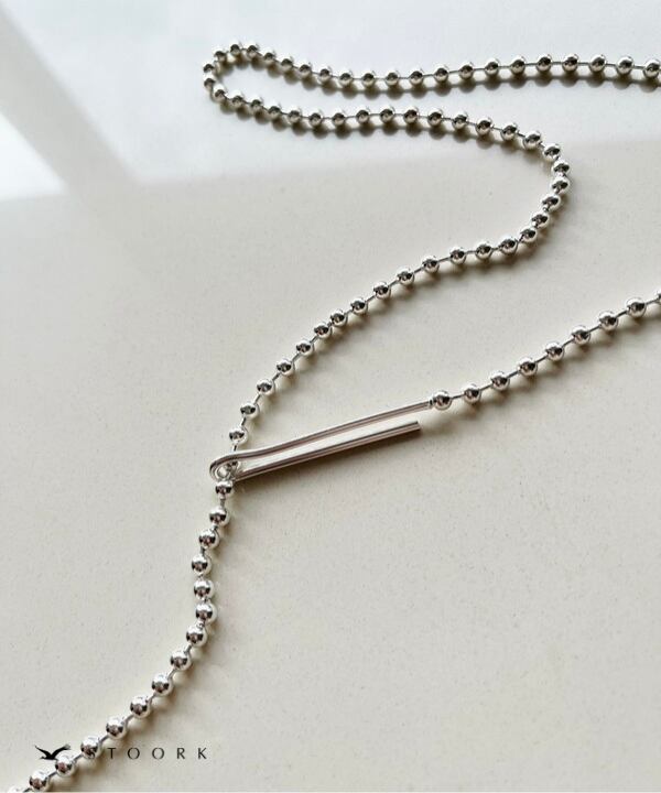 【再入荷】s925 Ball Chain Hook Necklace