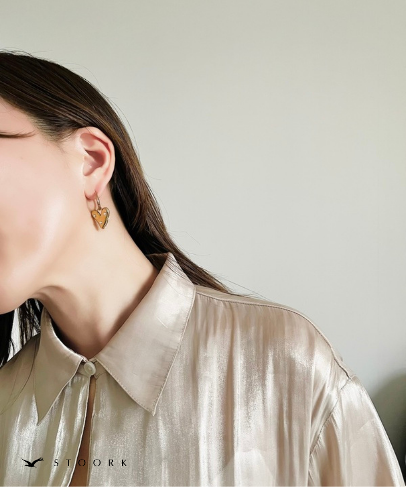 Pearl Dot Heart Pierce