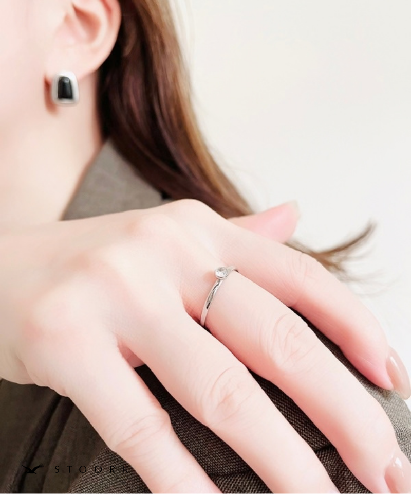 Solitaire Zircon Ring