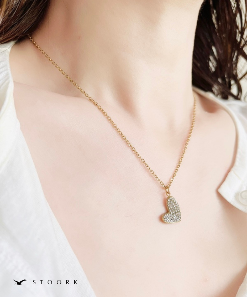 Zircon Heart Necklace
