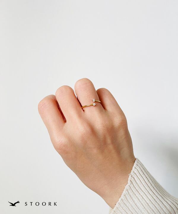 s925 Double Zirconia Ring