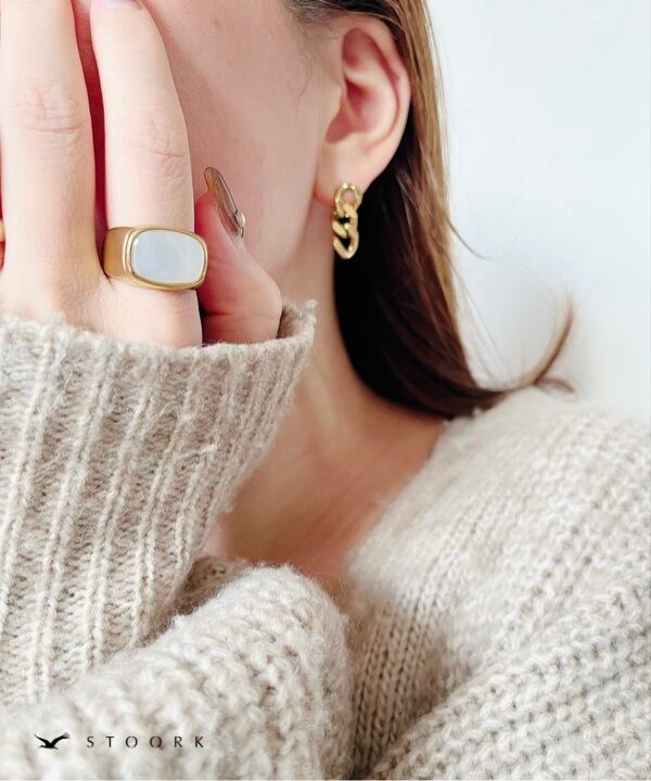 【再入荷】Square Top Ring