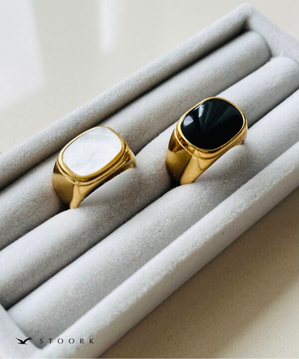 【再入荷】Square Top Ring