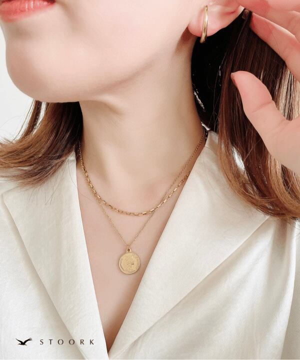 【再入荷】Coin Double Necklace